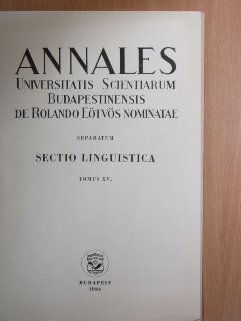 Bolla Kálmán - On the measurement of the phonetic quality of vowels [antikvár]