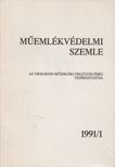 F. MENTÉNYI KLÁRA - Műemlékvédelmi szemle 1991/1 [antikvár]