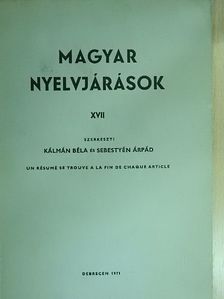 A. Kövesi Magda - Magyar nyelvjárások XVII. [antikvár]