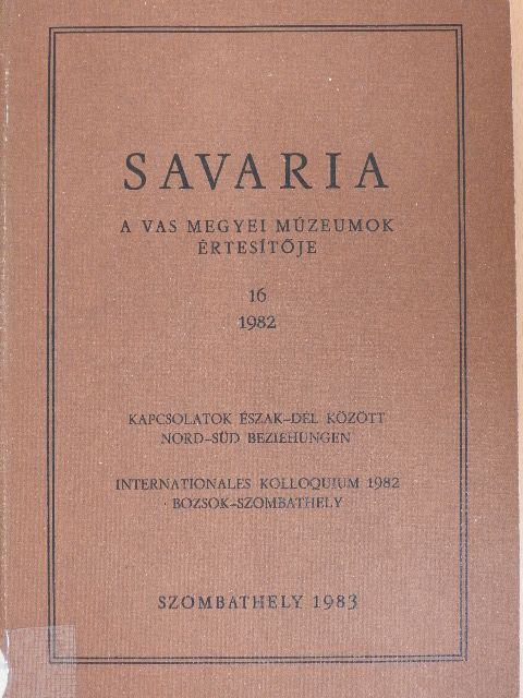 A. Mócsy - Savaria 16. [antikvár]