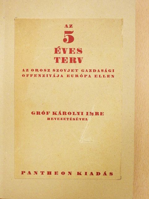 Az ötéves terv [antikvár]