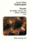 TELEMANN, GEORG PHILIPP - SONATE FÜR VIOLINE (OBOE) UND BASSO CONTINUO c-MOLL (WILHELM HINNENTHAL)