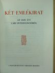 Két emlékirat [antikvár]