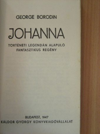 George Borodin - Johanna [antikvár]