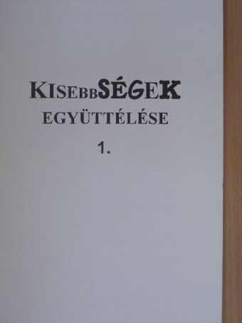 Kisebbségek együttélése 1. [antikvár]