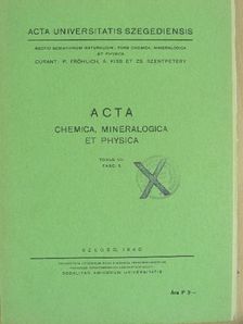 Acta Universitatis Szegediensis VII./3 [antikvár]