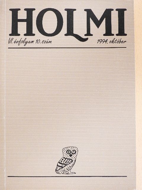 Bazsányi Sándor - Holmi 1994. október [antikvár]
