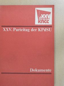 XXV. Parteitag der KPdSU [antikvár]