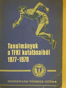 Büchler Róbert - Tanulmányok a TFKI kutatásaiból 1977-1978 [antikvár]
