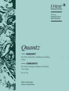 QUANTZ - KONZERT FÜR FLÖTE, STREICHER UND BASSO CONTINUO G-DUR KLAVIERAUSZUG