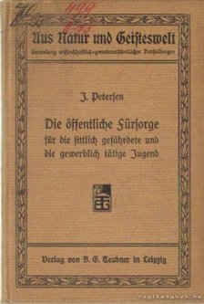 Petersen, Johannes - Die öffentliche Fürsorge [antikvár]