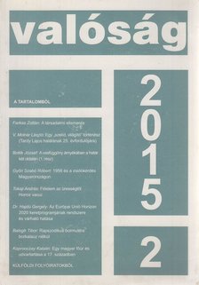 TŐKÉCZKI LÁSZLÓ - Valóság 2015/2. [antikvár]