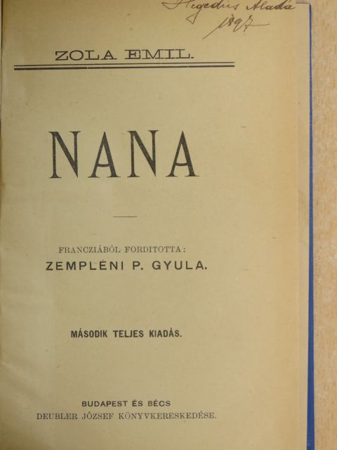 Émile Zola - Nana [antikvár]