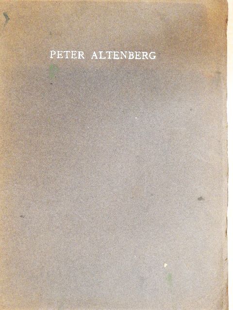 Karl Kraus - Peter Altenberg [antikvár]