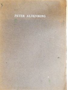 Karl Kraus - Peter Altenberg [antikvár]