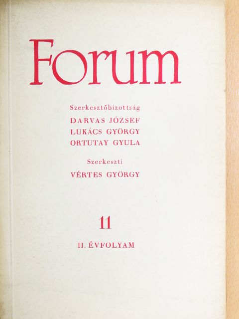 Erdei Sándor - Forum 1947. november [antikvár]