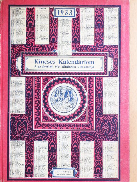 Ákosfyné Eötvös Iréne - Kincses Kalendáriom 1933 [antikvár]