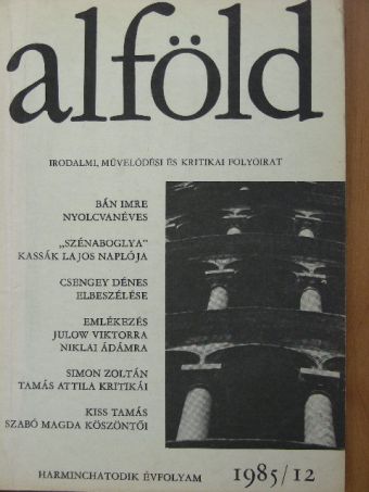 Bakó Endre - Alföld 1985. december [antikvár]