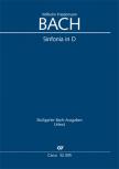 BACH, W.F. - SINFONIA IN D BR-WFB C-Inc. 16 ERSTAUSGABE URTEXT PARTITUR (WOLLNY)