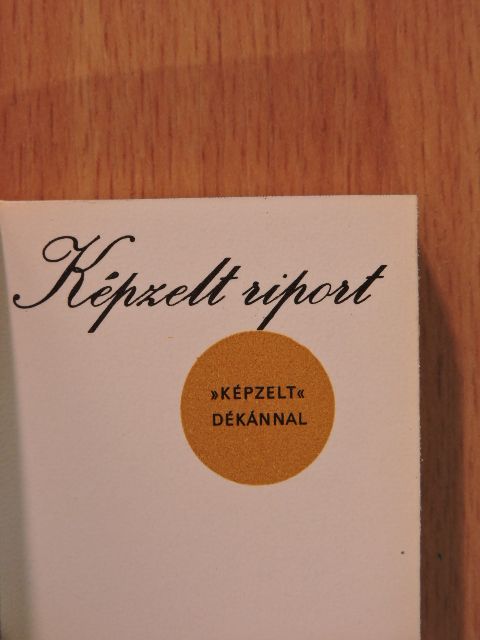 Székely Éva - Képzelt riport képzelt Dékánnal (minikönyv) (számozott) [antikvár]