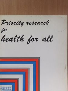 Priority research for health for all [antikvár]