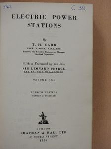T. H. Carr. - Electric Power Stations 1. [antikvár]