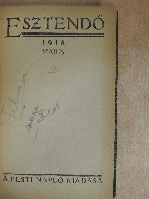 Havas Gyula - Esztendő 1918. május [antikvár]