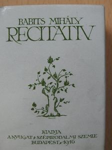 Babits Mihály - Recitativ (minikönyv) [antikvár]