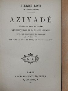 Pierre Loti - Aziyadé [antikvár]