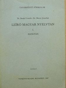 Dr. Benkő László - Leíró magyar nyelvtan I. [antikvár]