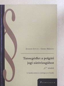 Ghira Márton - Tansegédlet a polgári jogi záróvizsgához III. [antikvár]