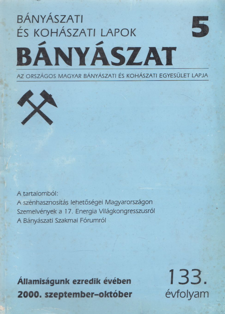 Bányászat 2000. szeptember-október [antikvár]