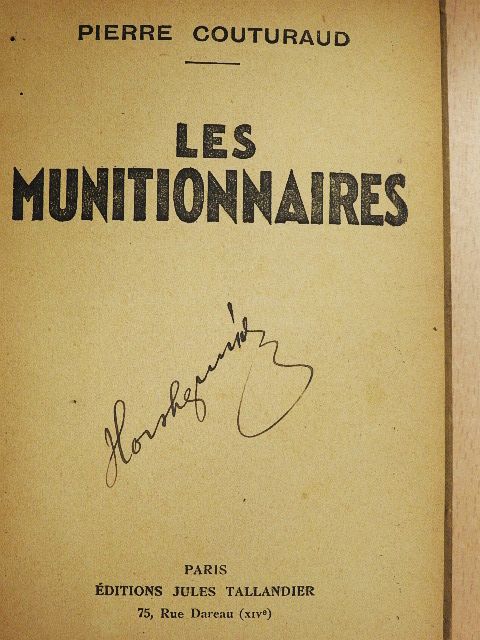 Pierre Couturaud - Les munitionnaires [antikvár]