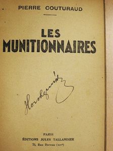 Pierre Couturaud - Les munitionnaires [antikvár]