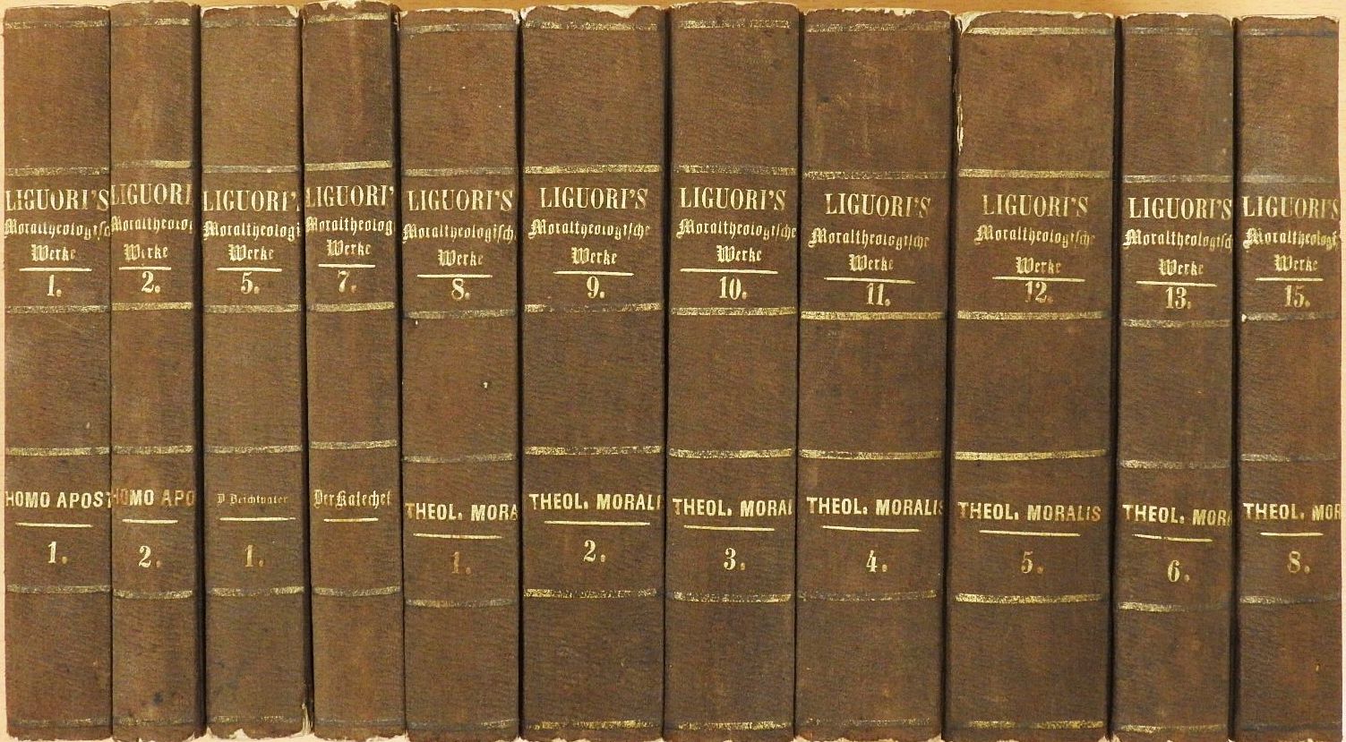Alphons Maria von Liguori - "11 kötet a Moraltheologische Werke című sorozatból" (nem teljes sorozat) [antikvár]
