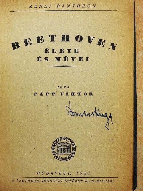 Papp Viktor - Beethoven élete és művei [antikvár]