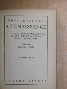 Comte de Gobineau - A renaissance [antikvár]