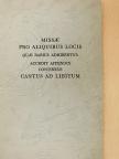 Missae pro aliquibus locis quae rarius adhibentur [antikvár]
