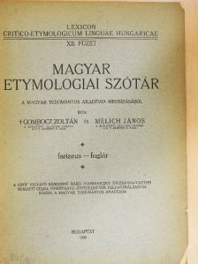 Gombocz Zoltán - Magyar etymologiai szótár XII. (töredék) [antikvár]