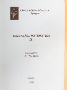 Gazdasági matematika II. [antikvár]