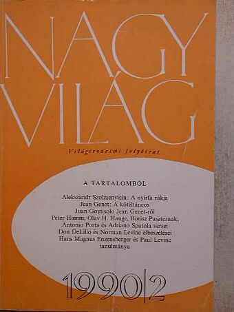 Alekszandr Szolzsenyicin - Nagyvilág 1990. február [antikvár]