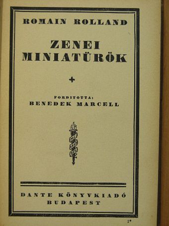 Romain Rolland - Zenei miniatürök I. [antikvár]