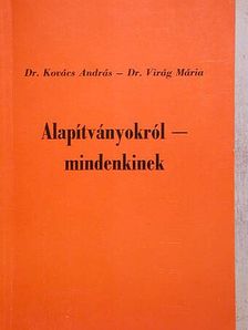 Dr. Kovács András - Alapítványokról - mindenkinek [antikvár]