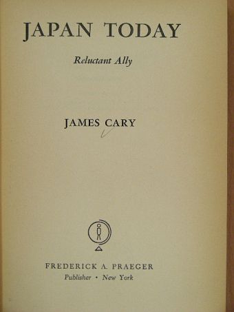 James Cary - Japan Today [antikvár]