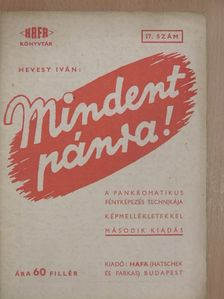 Hevesy Iván - Mindent pánra! [antikvár]