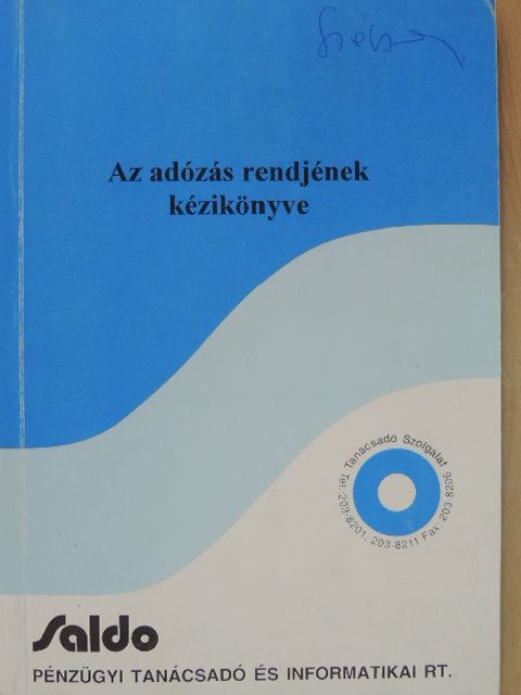 Dr. Földes Gábor - Az adózás rendjének kézikönyve [antikvár]