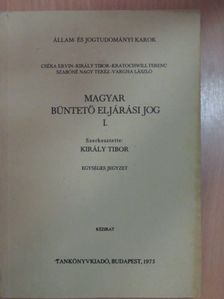 Cséka Ervin - Magyar büntető eljárási jog I. [antikvár]