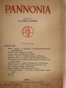 Balogh István - Pannonia 1941/42/3-4. [antikvár]