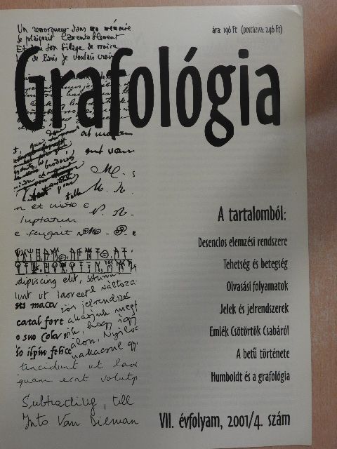 H. Bartha Réka - Grafológia 2001. április [antikvár]