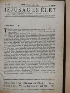 Danielisz Jenő - Ifjúság és Élet 1935. szeptember 20.-1936. június 5. [antikvár]